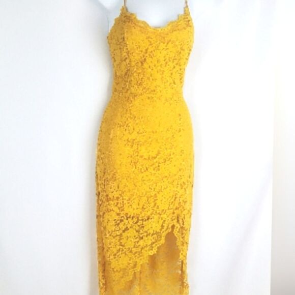 VICI Yellow Lace Dress - Picture 5 of 10